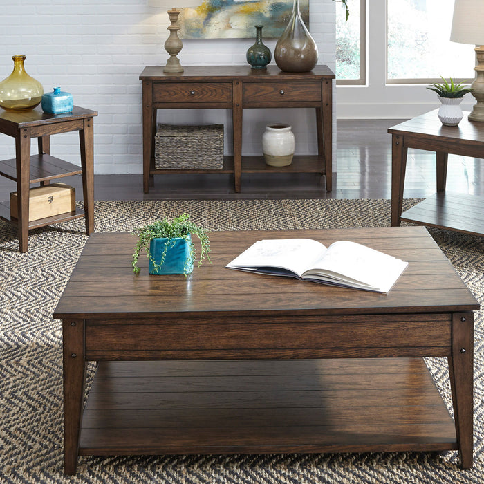 Lake House - Lift Top Cocktail Table – Cocktail Tables by Liberty Furniture at Furniture Wholesale Plus , Nashville furniture store