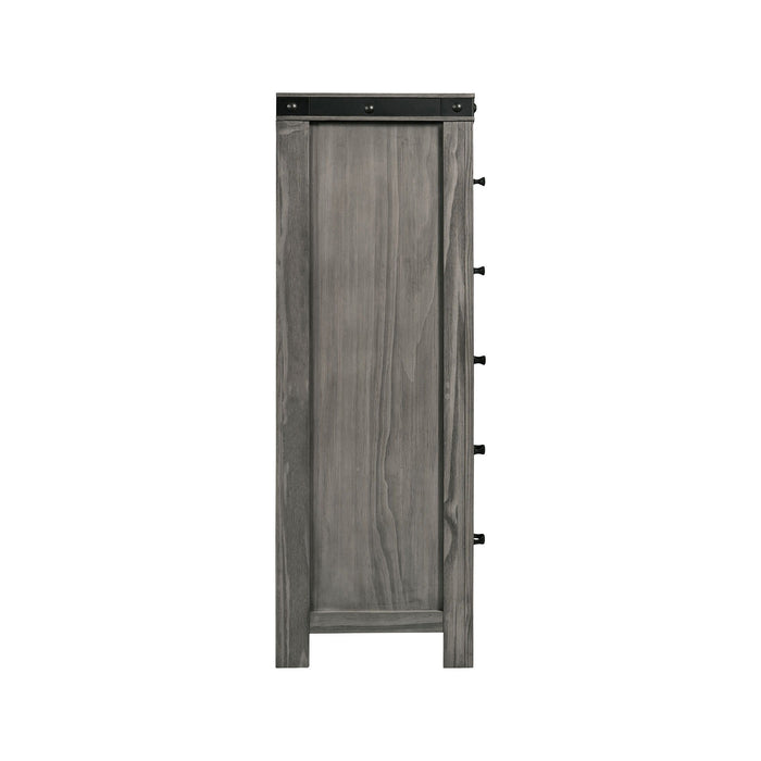 Wade - 5-Drawer Chest - Black Finish – Accent Chests by Elements International at Furniture Wholesale Plus , Nashville furniture store