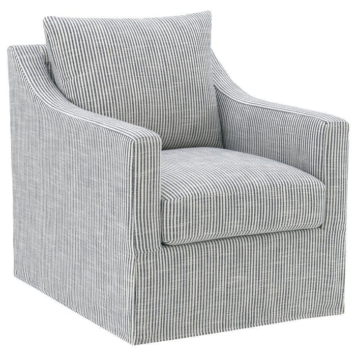 Winter - Upholstered Sloped Arm Accent Swivel Chair - Premium Swivel Chairs from Coaster Fine Furniture - Just $549! Shop now at Furniture Wholesale Plus  We are the best furniture store in Nashville, Hendersonville, Goodlettsville, Madison, Antioch, Mount Juliet, Lebanon, Gallatin, Springfield, Murfreesboro, Franklin, Brentwood