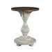 Morgan Creek - Chair Side Table - Antique White / Wirebrushed Tobacco Accents – Chair Side Tables by Liberty Furniture at Furniture Wholesale Plus , Nashville furniture store