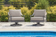 Ocean Beach - Swivel Lounge With Cushion - Gray – Swivel Chairs by Signature Design by Ashley® at Furniture Wholesale Plus , Nashville furniture store