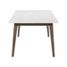 Edison - Rectangular Leg Table With Faux Marble Top - Brownstone – Dining Tables by Liberty Furniture at Furniture Wholesale Plus , Nashville furniture store