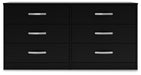 Finch - Six Drawer Dresser - 29'' Height - Black – Dressers by Signature Design by Ashley® at Furniture Wholesale Plus , Nashville furniture store