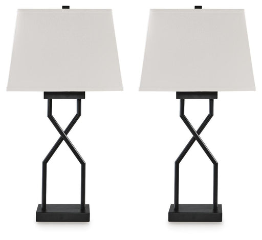 Brookthrone - Metal Table Lamp (Set of 2) - Black – Table Lamps by Signature Design by Ashley® at Furniture Wholesale Plus , Nashville furniture store