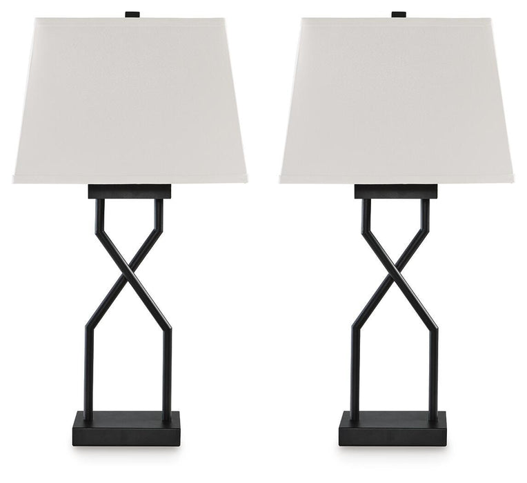 Brookthrone - Metal Table Lamp (Set of 2) - Black – Table Lamps by Signature Design by Ashley® at Furniture Wholesale Plus , Nashville furniture store
