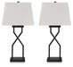 Brookthrone - Metal Table Lamp (Set of 2) - Black – Table Lamps by Signature Design by Ashley® at Furniture Wholesale Plus , Nashville furniture store