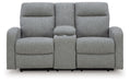 Gauntlet - Double Recline Loveseat With Console - Sterling – Reclining Loveseats by Signature Design by Ashley® at Furniture Wholesale Plus , Nashville furniture store