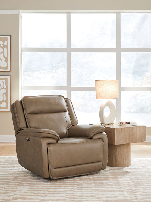 Glencroft - Power Recliner / Adjustable Headrest - Sahara – Reclining Chairs by Signature Design by Ashley® at Furniture Wholesale Plus , Nashville furniture store