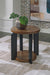 Kraeburn - Round End Table - Brown / Black – End Tables by Signature Design by Ashley® at Furniture Wholesale Plus , Nashville furniture store