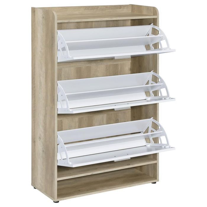 Denia - 3-Tier Engineered Wood Shoe Cabinet – Shoe Cabinets by CoasterEveryday at Furniture Wholesale Plus , Nashville furniture store