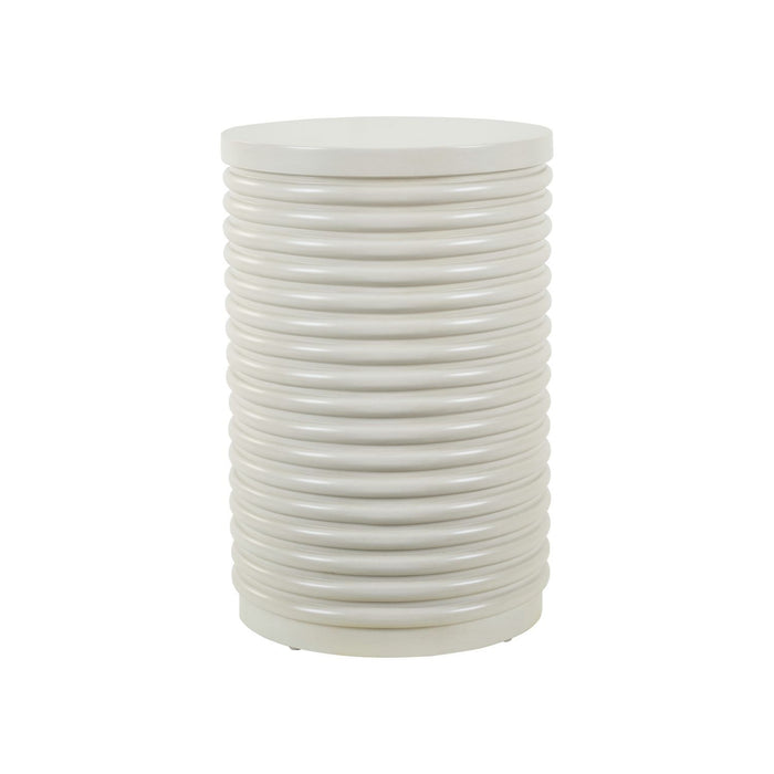 Berkley Square - Round Chairside Table - Linen & Khaki – Chair Side Tables by Liberty Furniture at Furniture Wholesale Plus , Nashville furniture store