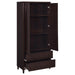 Wadeline - 2 Door Tall Accent Storage Cabinet - Rustic Tobacco – Accent Cabinets by CoasterEveryday at Furniture Wholesale Plus , Nashville furniture store