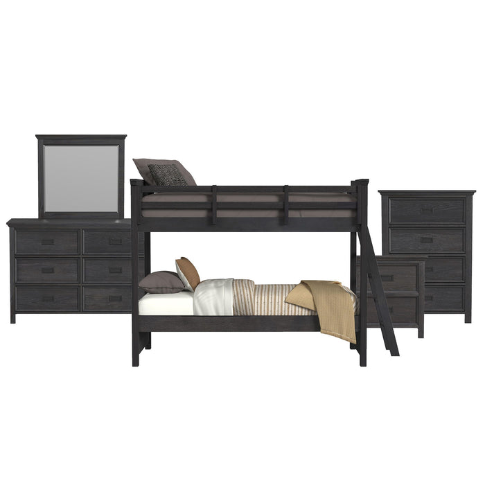 Hampton Kids - Bunk With Ladder Bedroom Set – 3 Piece Bedroom Sets by Elements International at Furniture Wholesale Plus , Nashville furniture store