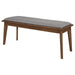 Alfredo - Upholstered Dining Bench - Gray And Natural Walnut - Premium Upholstered Benches from CoasterEveryday - Just $169! Shop now at Furniture Wholesale Plus  We are the best furniture store in Nashville, Hendersonville, Goodlettsville, Madison, Antioch, Mount Juliet, Lebanon, Gallatin, Springfield, Murfreesboro, Franklin, Brentwood