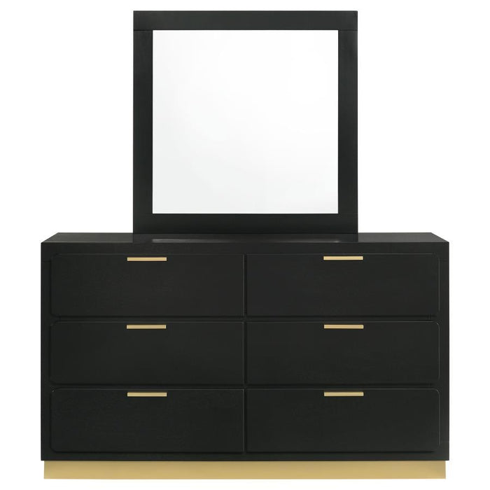 Caraway - 6-Drawer Bedroom Dresser With Mirror – Dresser & Mirror by Coaster Fine Furniture at Furniture Wholesale Plus , Nashville furniture store