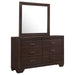 Kauffman - 6-Drawer Dresser with Mirror – Dresser & Mirror by CoasterEveryday at Furniture Wholesale Plus , Nashville furniture store