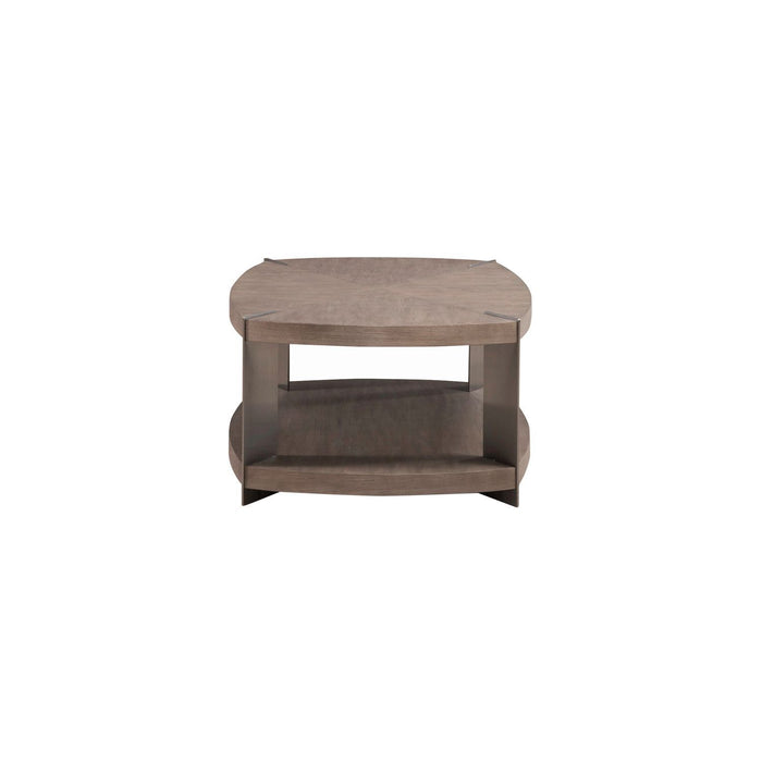 Harlow - Oval Cocktail Table - Sandstone & Satin Nickel – Cocktail Tables by Liberty Furniture at Furniture Wholesale Plus , Nashville furniture store