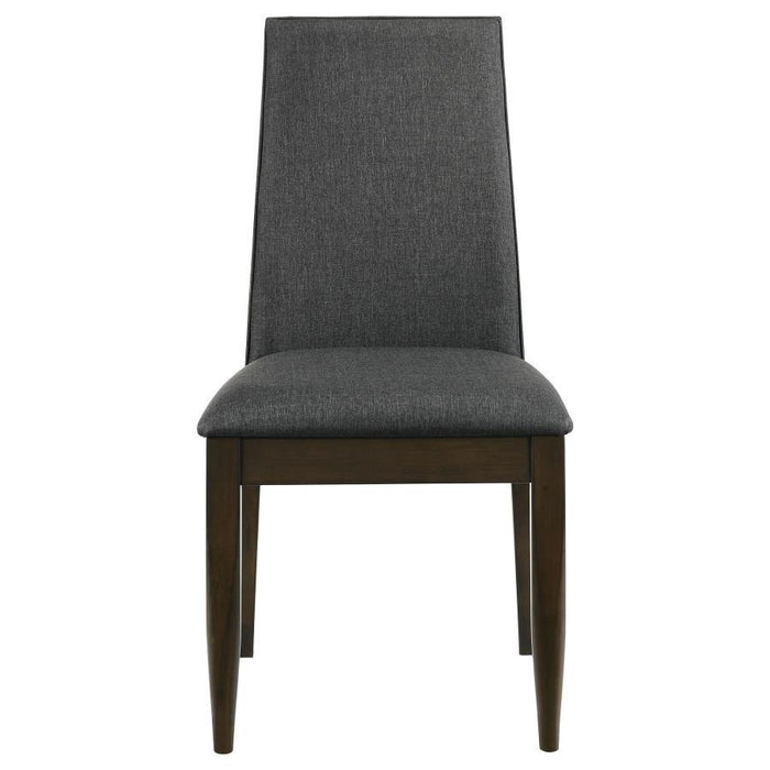Wes - Upholstered Dining Side Chair (Set of 2) - Dark Walnut - Premium Chair Sets from CoasterEssence - Just $299! Shop now at Furniture Wholesale Plus  We are the best furniture store in Nashville, Hendersonville, Goodlettsville, Madison, Antioch, Mount Juliet, Lebanon, Gallatin, Springfield, Murfreesboro, Franklin, Brentwood