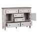 Heartland - 2 Door 6 Drawer Chesser - Antique White / Tobacco Tops – Dressers by Liberty Furniture at Furniture Wholesale Plus , Nashville furniture store