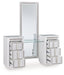 Chalanna - White - Vanity With Mirror - Premium Vanity Sets from Signature Design by Ashley® - Just $1088! Shop now at Furniture Wholesale Plus  We are the best furniture store in Nashville, Hendersonville, Goodlettsville, Madison, Antioch, Mount Juliet, Lebanon, Gallatin, Springfield, Murfreesboro, Franklin, Brentwood