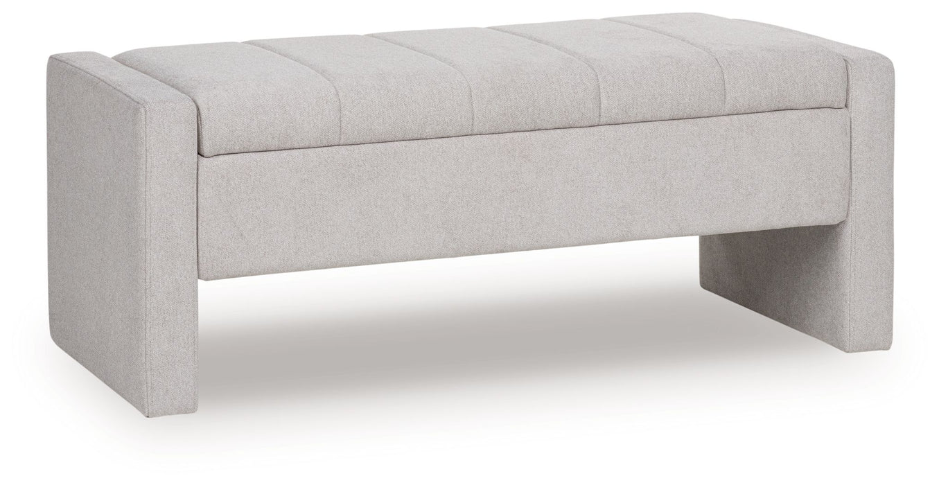 Akselman - Storage Bench - Gray – Storage Benches by Signature Design by Ashley® at Furniture Wholesale Plus , Nashville furniture store