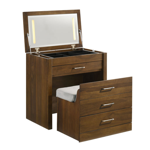 Malibu - Dressing Table - Walnut – Vanity Desks by Elements International at Furniture Wholesale Plus , Nashville furniture store