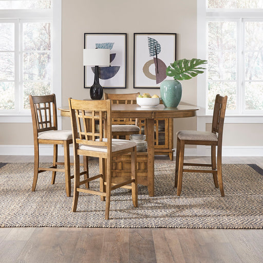 Santa Rosa - 5 Piece Pub Set - Antique Honey – 5 Piece Dining Room Sets by Liberty Furniture at Furniture Wholesale Plus , Nashville furniture store