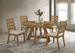 Danvers - 5 Piece Dining Table Set - Brown Oak And Beige – 5 Piece Dining Room Sets by Coaster Fine Furniture at Furniture Wholesale Plus , Nashville furniture store