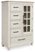 Shaybrock - Door Chest - Antique White / Brown – Door Chests by Benchcraft® at Furniture Wholesale Plus , Nashville furniture store