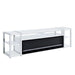Midway - 80" TV Console With Firelight - White – Fireplace TV Stands by Elements International at Furniture Wholesale Plus , Nashville furniture store