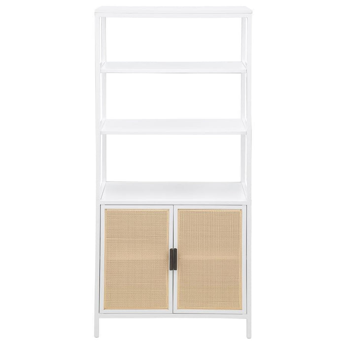 Amherst - 3-Shelf Radio Weave Cane Metal Accent Cabinet – Accent Cabinets by Coaster Fine Furniture at Furniture Wholesale Plus , Nashville furniture store