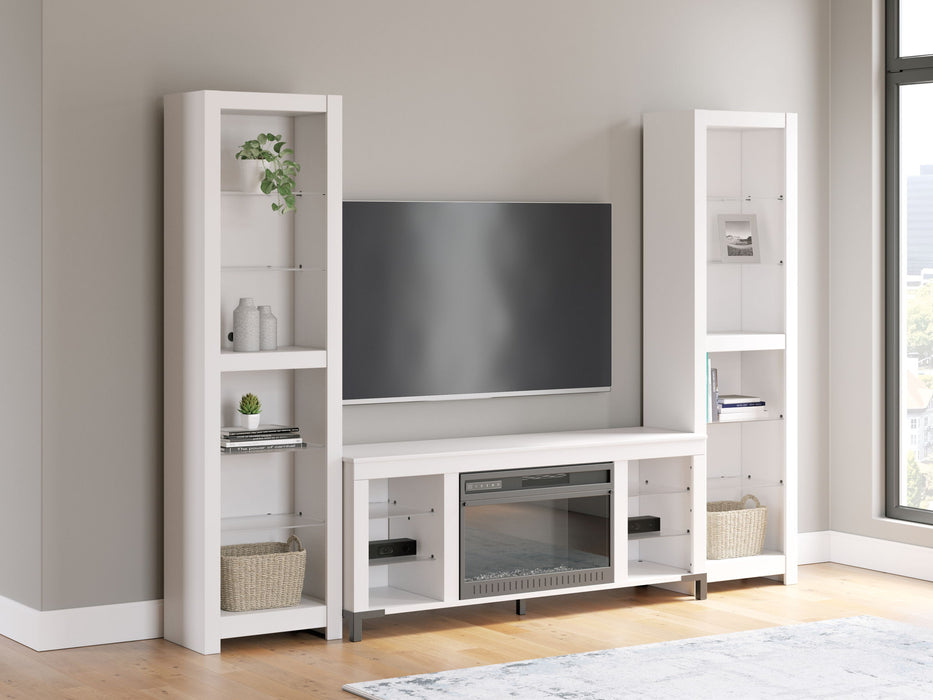 Brollevi - 3-Piece Entertainment Center - White – Entertainment Centers by Signature Design by Ashley® at Furniture Wholesale Plus , Nashville furniture store