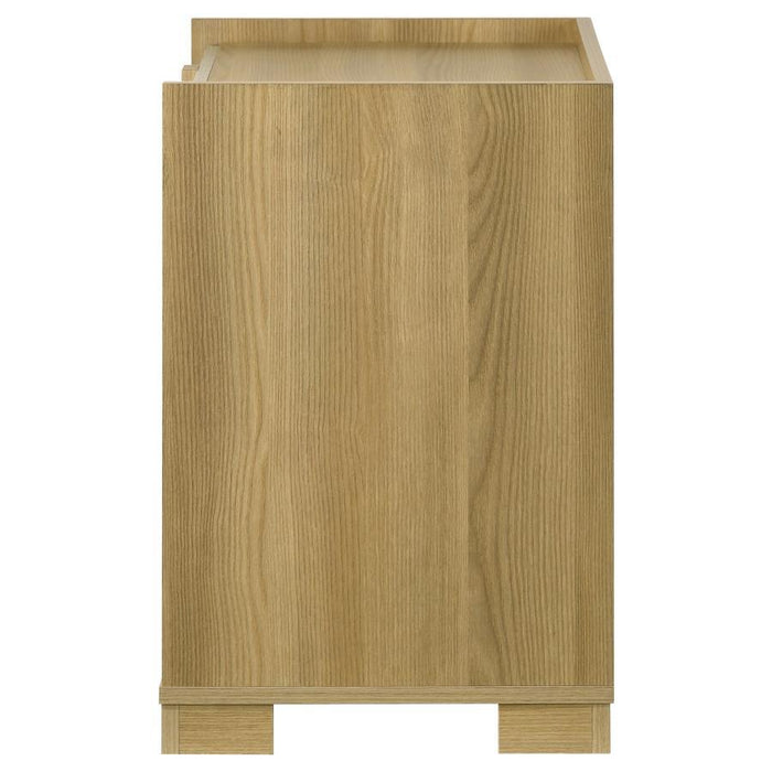 Hyland - 2-Drawer Nightstand Bedside Table - Natural – Accent Nightstands by Coaster Fine Furniture at Furniture Wholesale Plus , Nashville furniture store