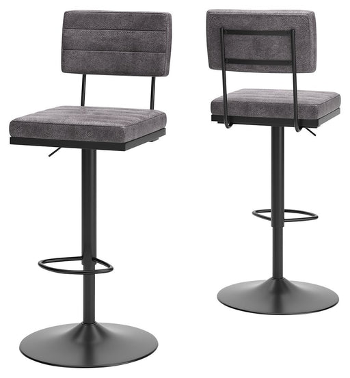 Strumford - Tall Swivel Barstool (Set of 2) - Premium Stool Sets from Signature Design by Ashley® - Just $288! Shop now at Furniture Wholesale Plus  We are the best furniture store in Nashville, Hendersonville, Goodlettsville, Madison, Antioch, Mount Juliet, Lebanon, Gallatin, Springfield, Murfreesboro, Franklin, Brentwood