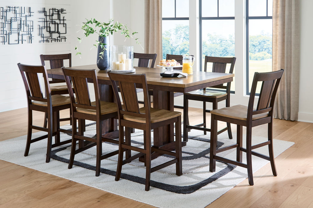 Rylandeen - Counter Height Extension Dining Table Set – 5 Piece Dining Room Sets by Signature Design by Ashley® at Furniture Wholesale Plus , Nashville furniture store