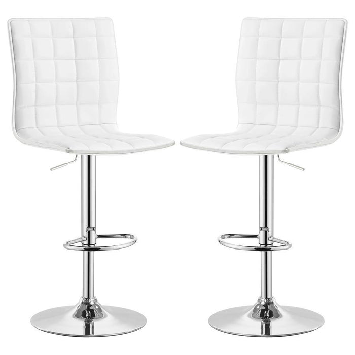 Ashbury - Upholstered Adjustable Bar Stool (Set of 2) - Premium Stool Sets from CoasterEveryday - Just $289! Shop now at Furniture Wholesale Plus  We are the best furniture store in Nashville, Hendersonville, Goodlettsville, Madison, Antioch, Mount Juliet, Lebanon, Gallatin, Springfield, Murfreesboro, Franklin, Brentwood