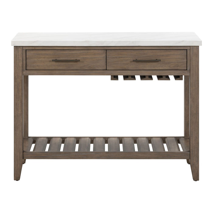 Edison - Server With Faux Marble Top - Brownstone – Servers by Liberty Furniture at Furniture Wholesale Plus , Nashville furniture store