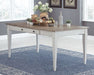 Skempton - RECT DRM Table w/Storage - White – Dining Tables by Signature Design by Ashley® at Furniture Wholesale Plus , Nashville furniture store