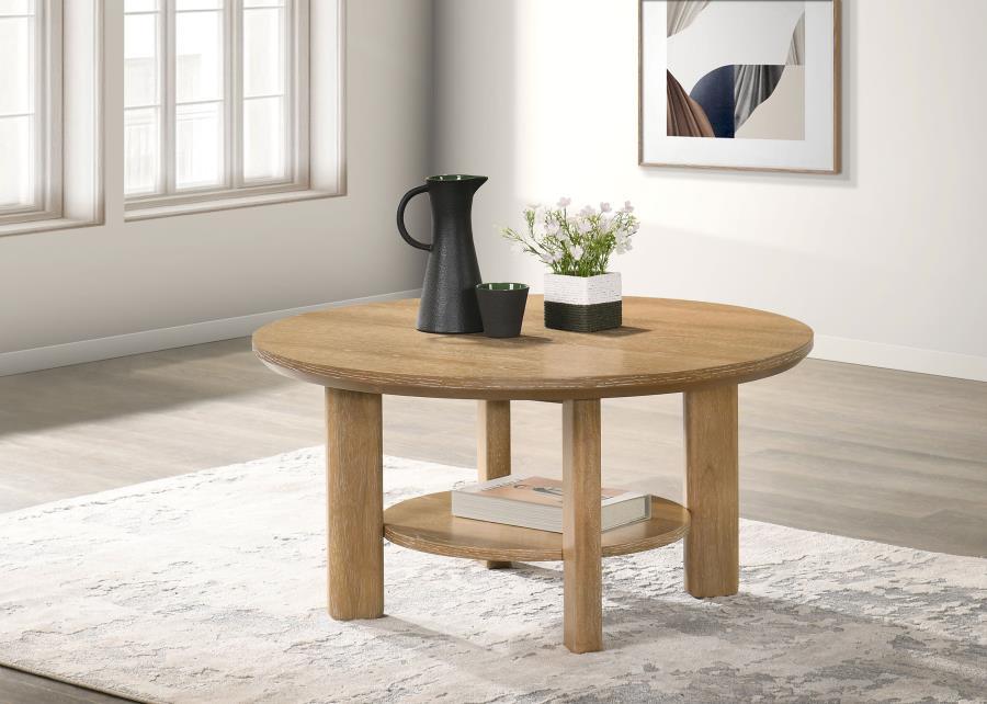 Ottowa - Round Wood Table With Shelf – End Tables by Coaster Fine Furniture at Furniture Wholesale Plus , Nashville furniture store