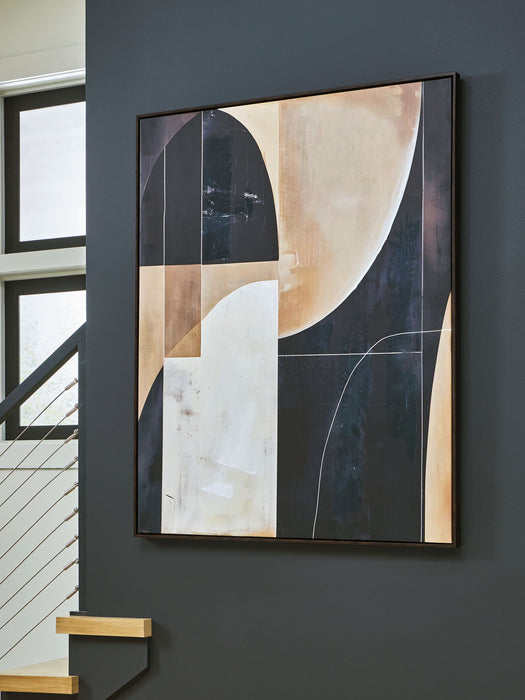 Ewanford - Wall Art - Black / Brown / Tan – Canvas Art by Signature Design by Ashley® at Furniture Wholesale Plus , Nashville furniture store