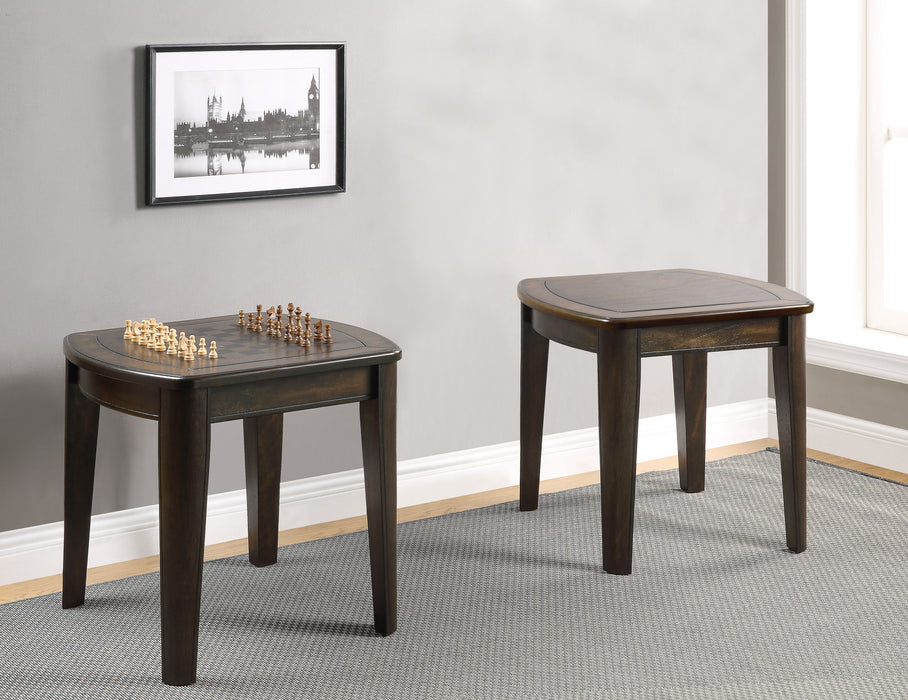 Diletta - Game End Table - Brown – End Tables by Steve Silver Furniture at Furniture Wholesale Plus , Nashville furniture store