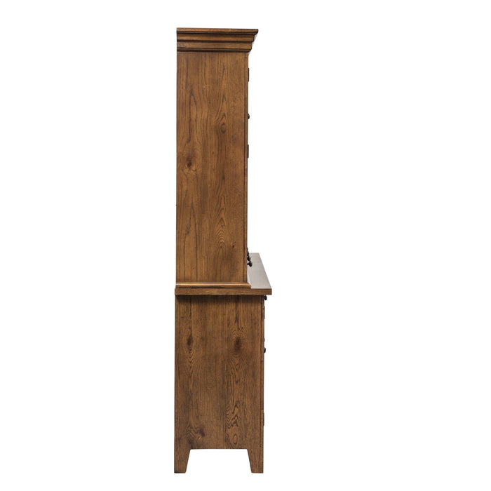 Hearthstone Ridge - Hutch & Buffet - Light Brown – Hutches & Buffets by Liberty Furniture at Furniture Wholesale Plus , Nashville furniture store