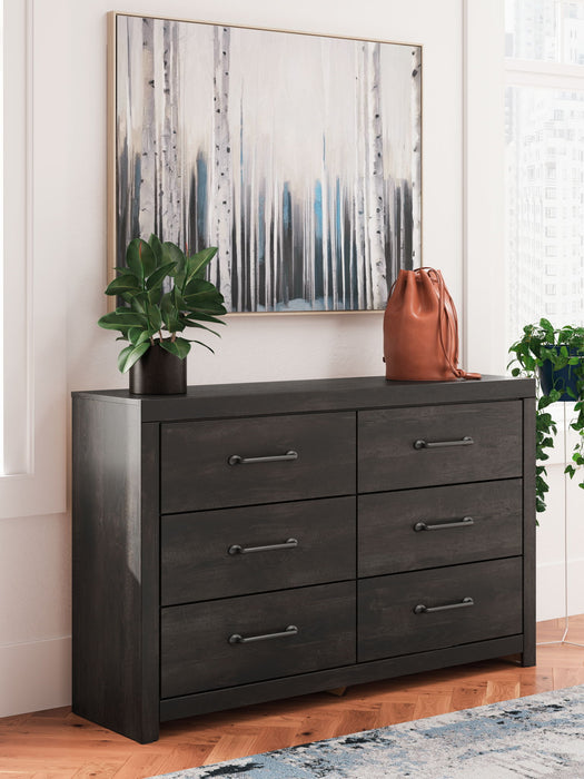 Hollivern - Six Drawer Dresser - Dark Gray – Dressers by Signature Design by Ashley® at Furniture Wholesale Plus , Nashville furniture store