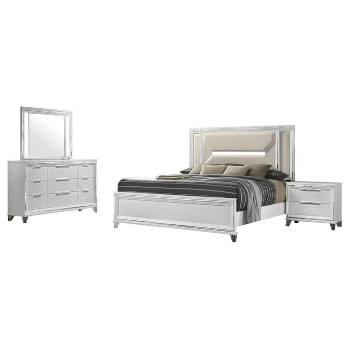 Marmore - Bedroom Set – 4 Piece Bedroom Sets by Coaster Fine Furniture at Furniture Wholesale Plus , Nashville furniture store