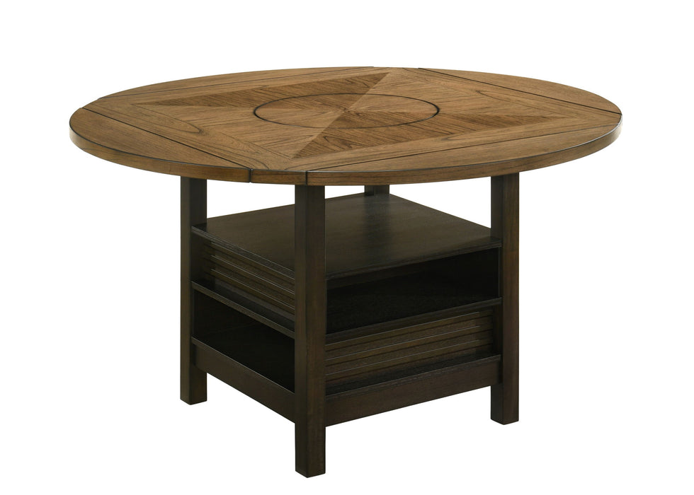 Oakly - Counter Height Table - Charcoal / Light Brown – Counter Tables by Crown Mark at Furniture Wholesale Plus , Nashville furniture store