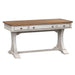 Farmhouse Reimagined - Writing Desk - Antique White / Chestnut Tops – Writing Desks by Liberty Furniture at Furniture Wholesale Plus , Nashville furniture store