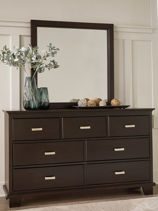 Covetown - Dresser And Mirror - Dark Brown – Dresser & Mirror by Signature Design by Ashley® at Furniture Wholesale Plus , Nashville furniture store