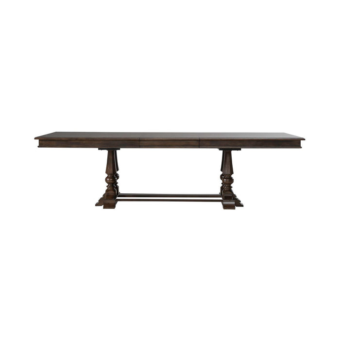 Arden Road - Trestle Table - Satin Cherry – Dining Tables by Liberty Furniture at Furniture Wholesale Plus , Nashville furniture store