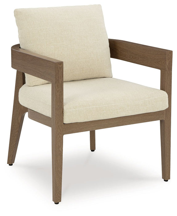 Serene Bay - Dark Brown / White - Arm Chair With Cushion (Set of 2) - Premium Chair Sets from Signature Design by Ashley® - Just $998! Shop now at Furniture Wholesale Plus  We are the best furniture store in Nashville, Hendersonville, Goodlettsville, Madison, Antioch, Mount Juliet, Lebanon, Gallatin, Springfield, Murfreesboro, Franklin, Brentwood
