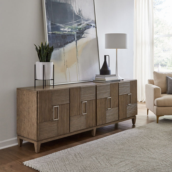Serenity - 82" Accent TV Console - Burnished Beige – TV Stands by Liberty Furniture at Furniture Wholesale Plus , Nashville furniture store